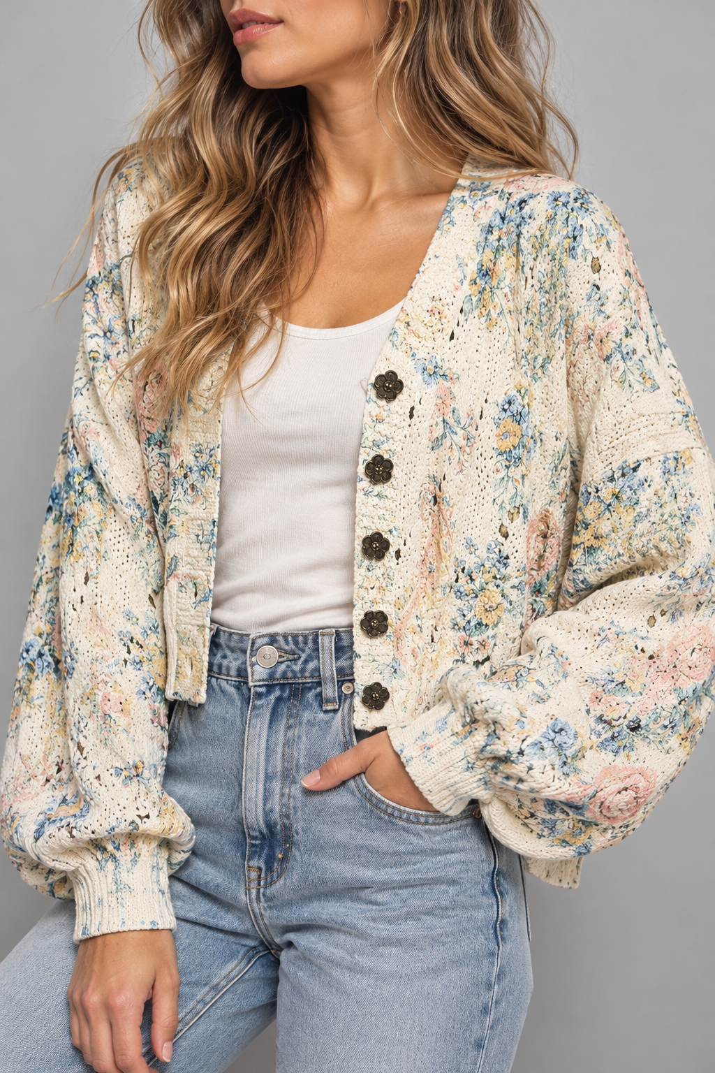 The Sunday Bloom Floral Cardigan
