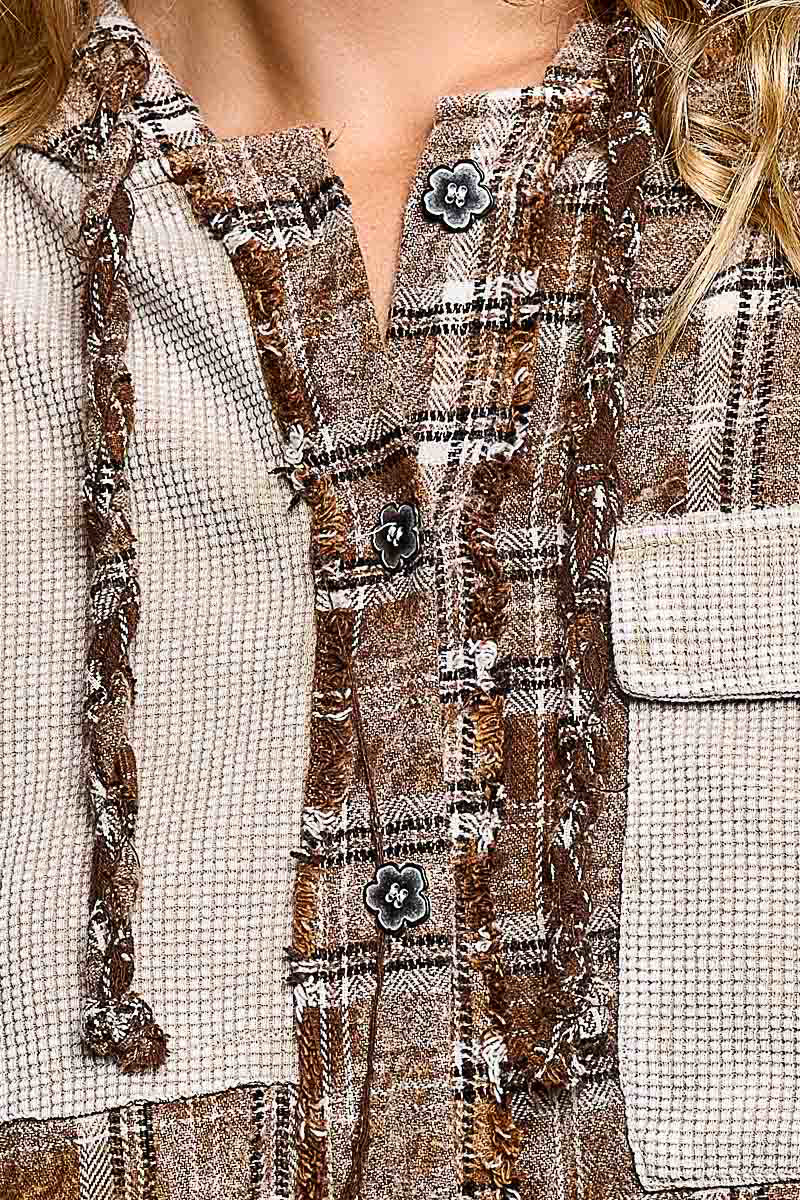The Patchwork Theory Plaid Shacket
