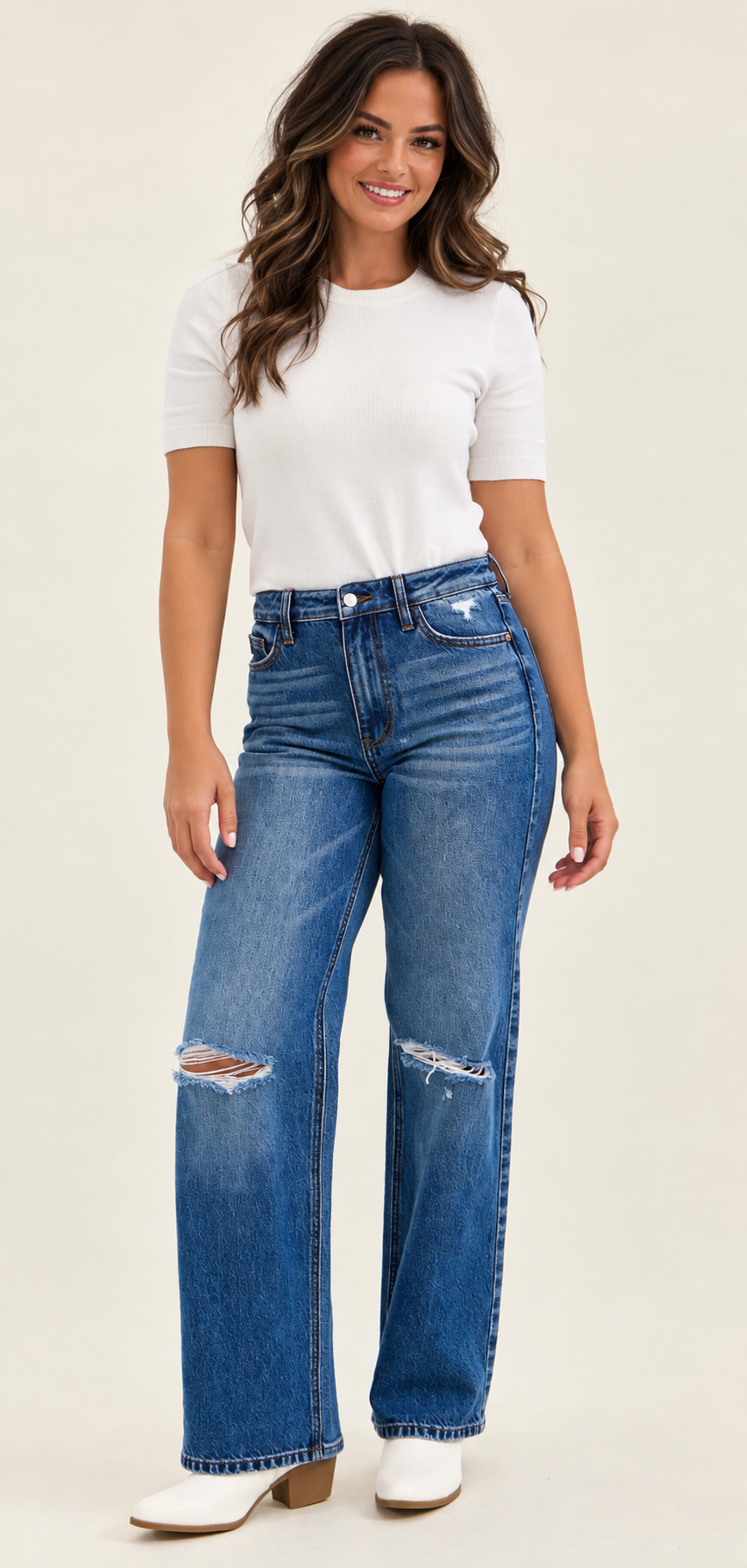 The Brenda Vintage 90s Straight Leg Jeans