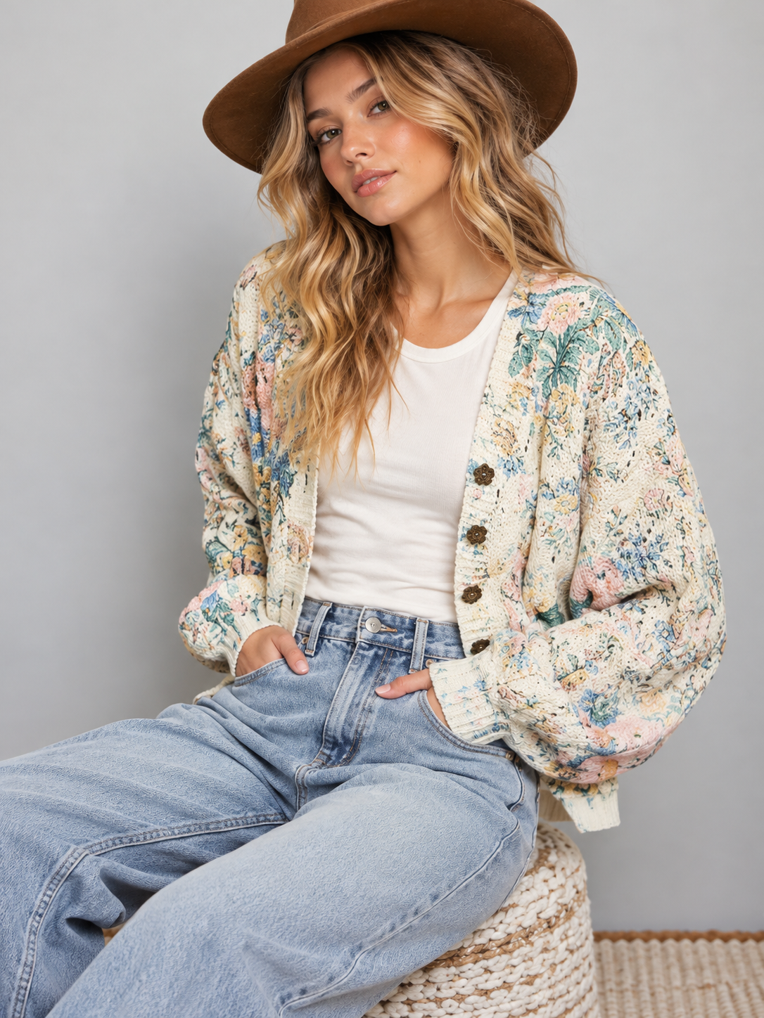 The Sunday Bloom Floral Cardigan