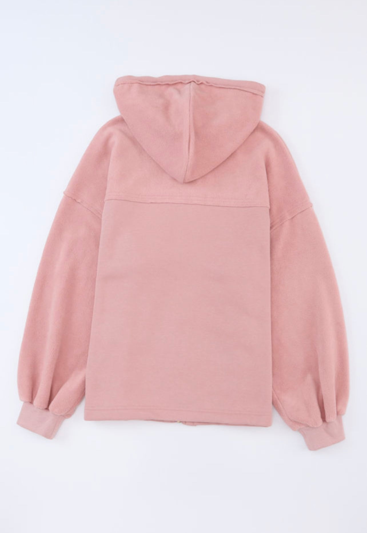 Flap Pocket Drawstring Hood Zip Up Jacket