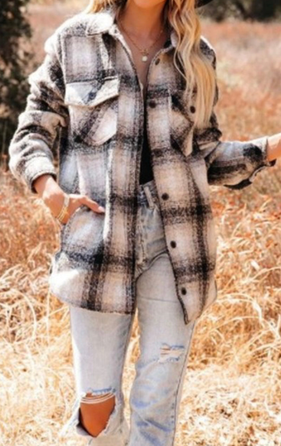 Plaid Shirt shacket