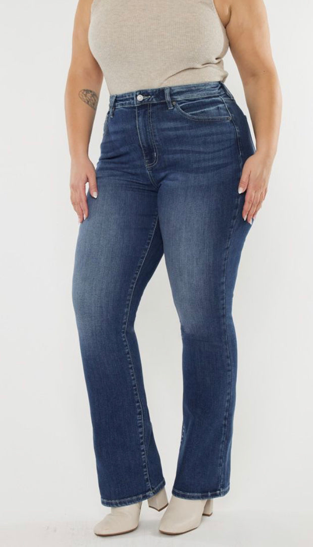 Curvy KanCan HIGH RISE SKINNY BOOTCUT