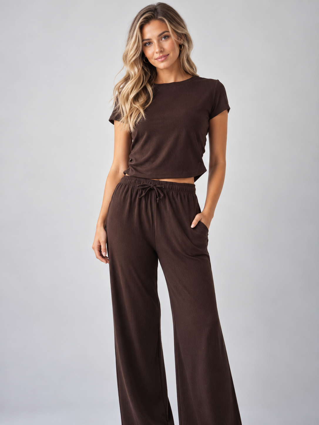 The Sloane Ruched Two-Piece Lounge Set