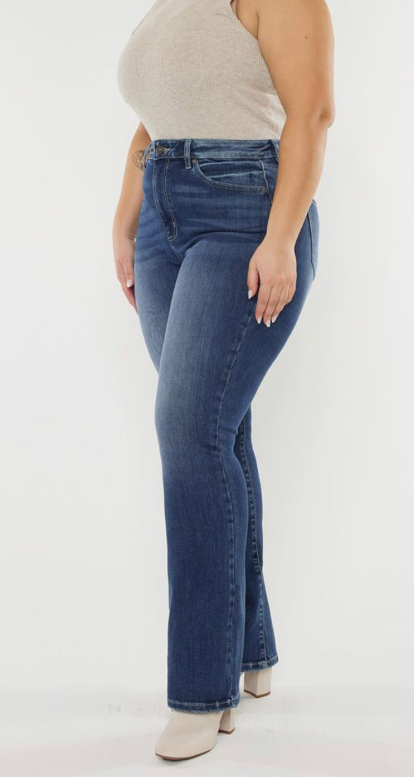 Curvy KanCan HIGH RISE SKINNY BOOTCUT