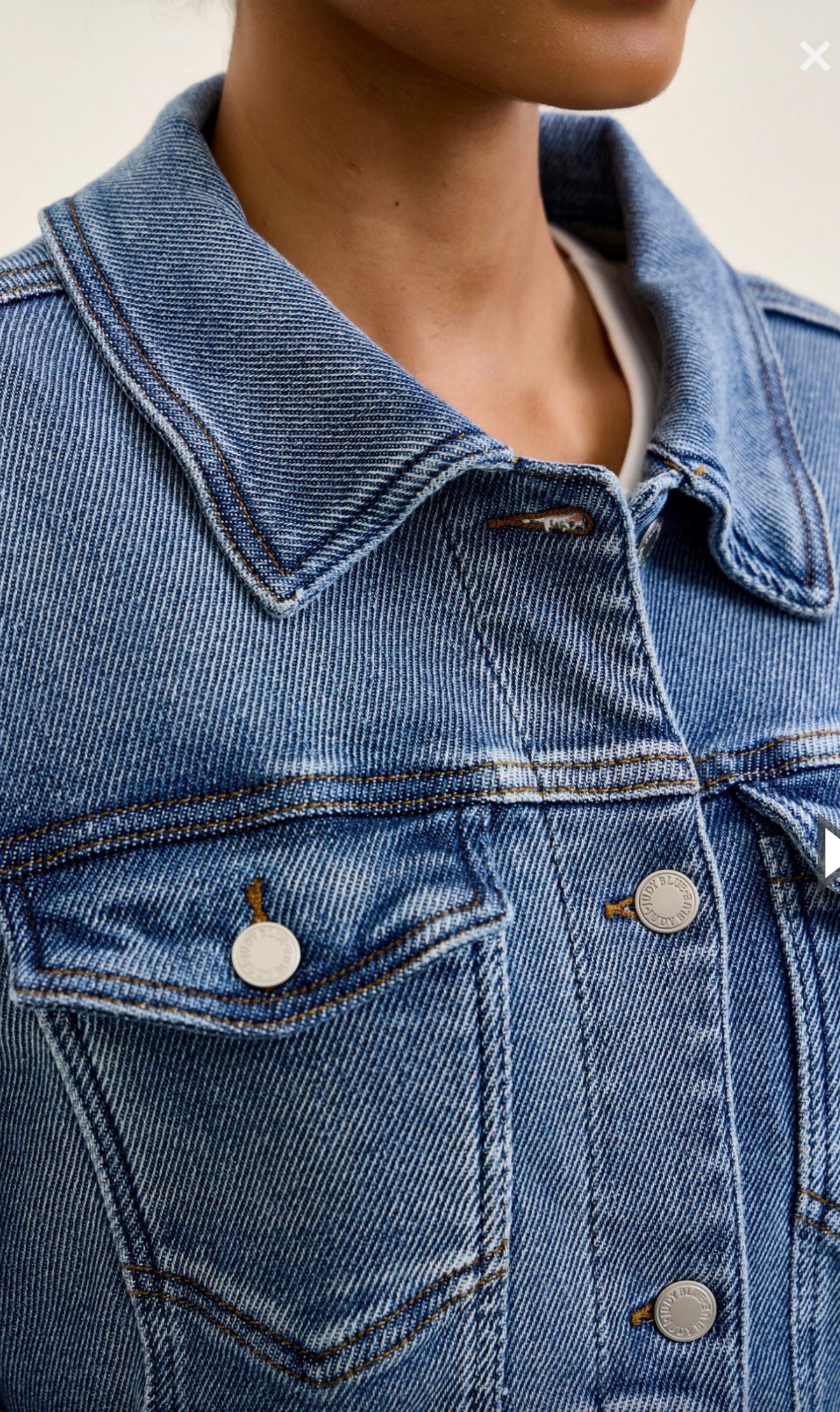 The Collins Cozy Knit Denim Jacket