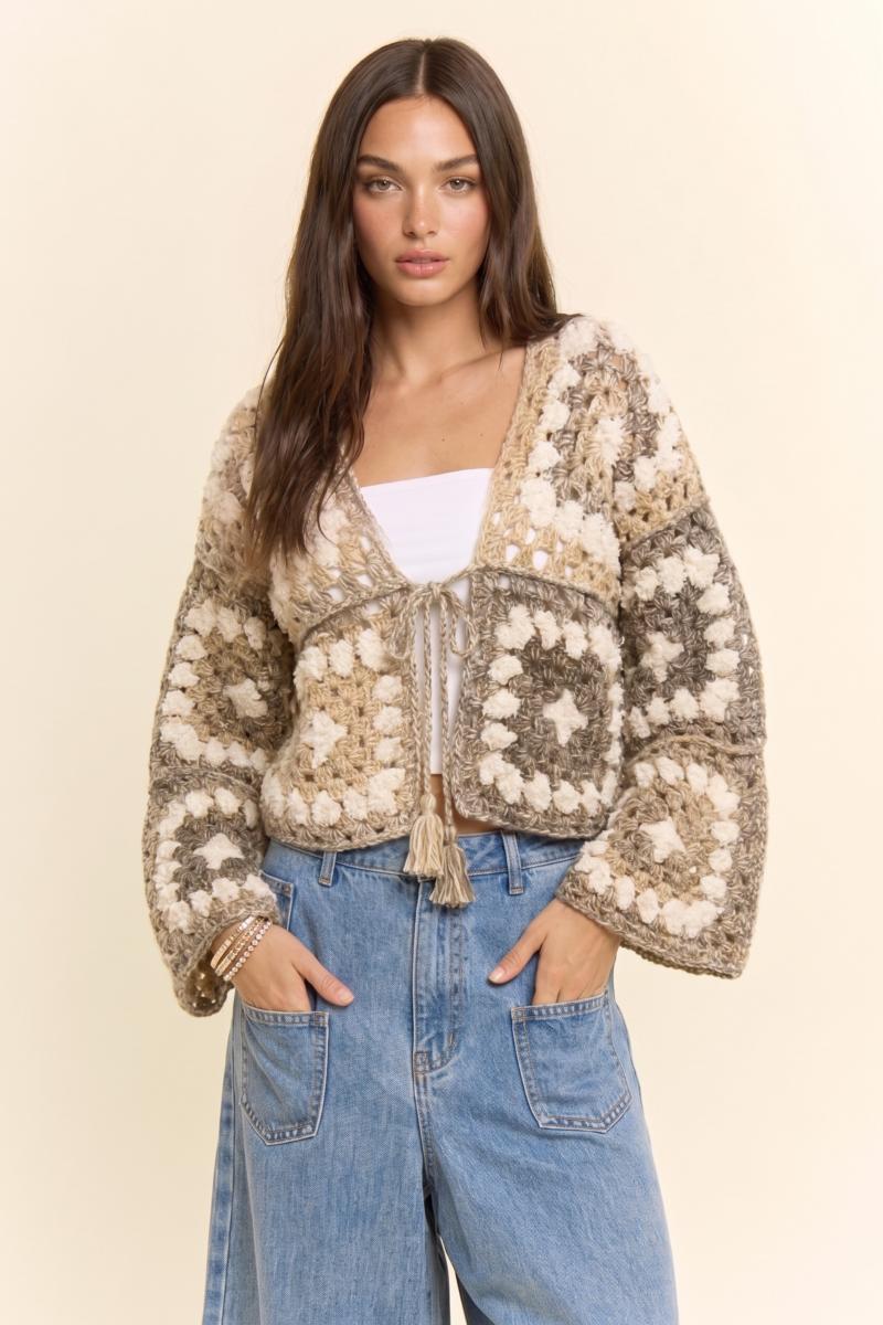 The Willowbrook Crochet Patchwork Cardigan