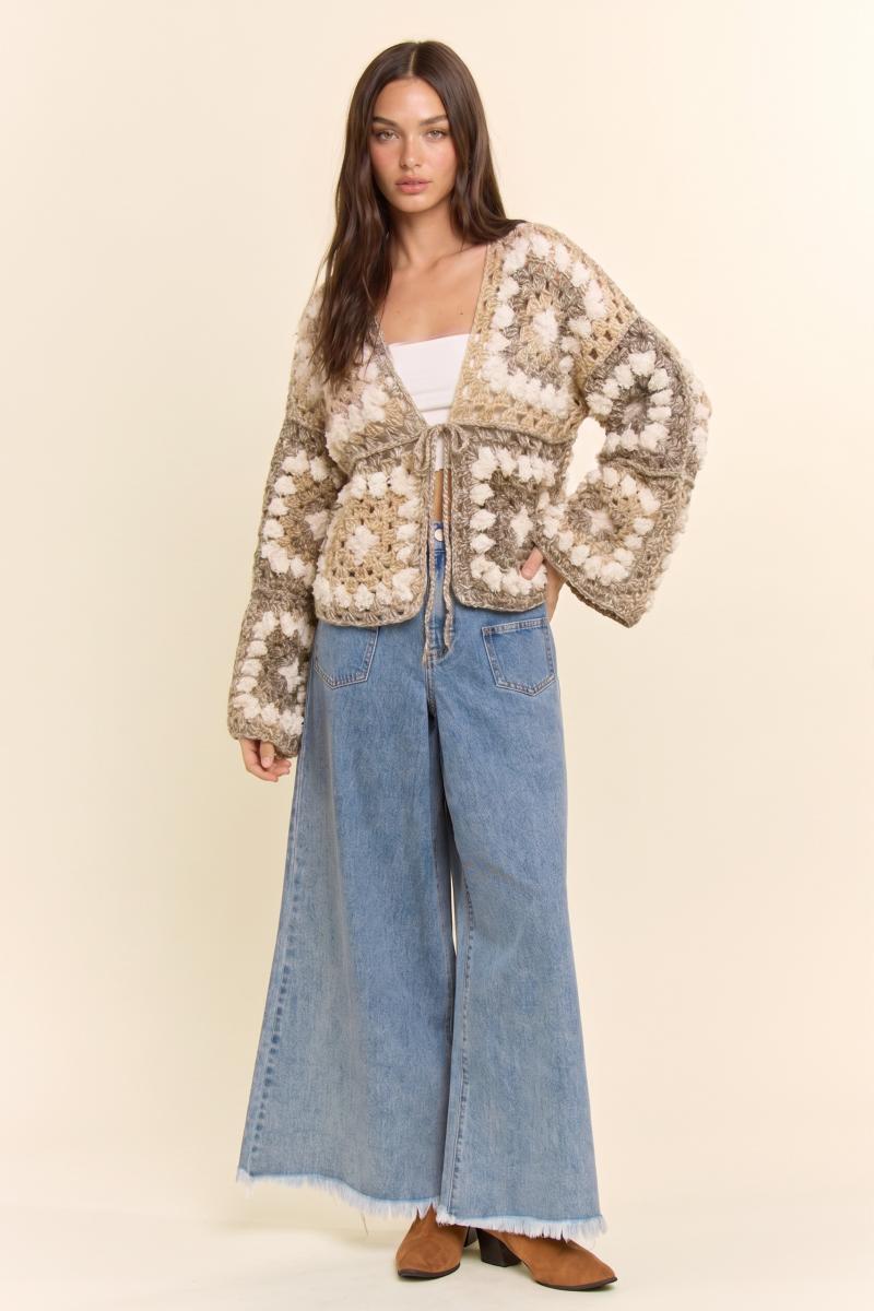The Willowbrook Crochet Patchwork Cardigan
