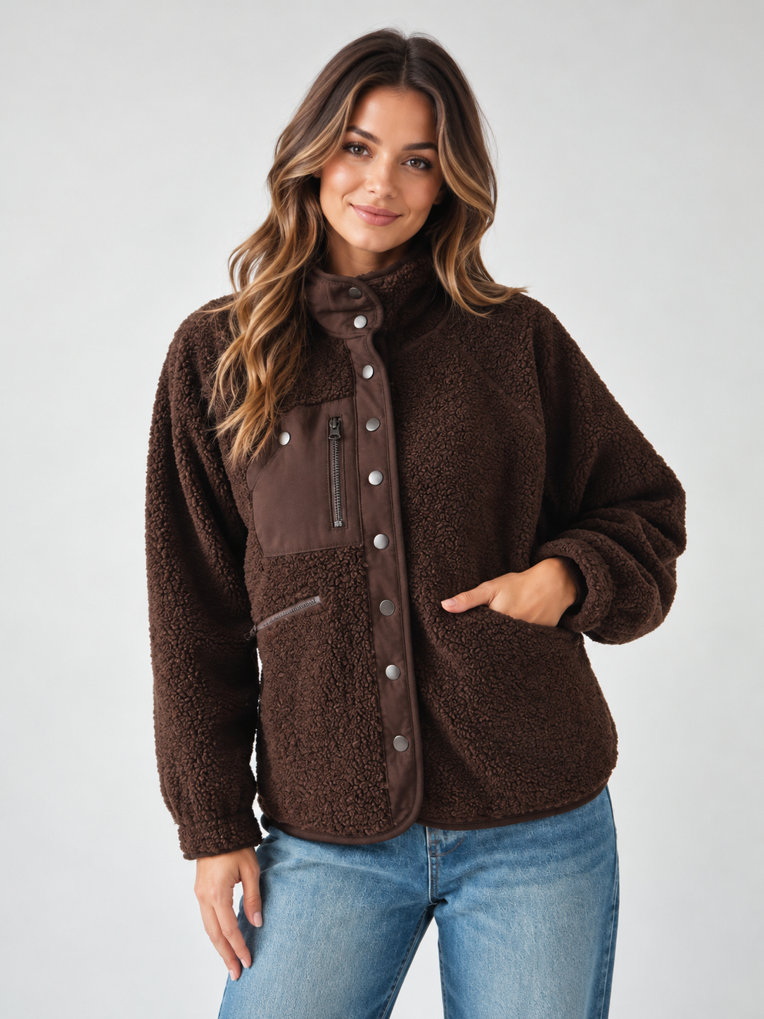 The Cocoa Cloud Sherpa Jacket