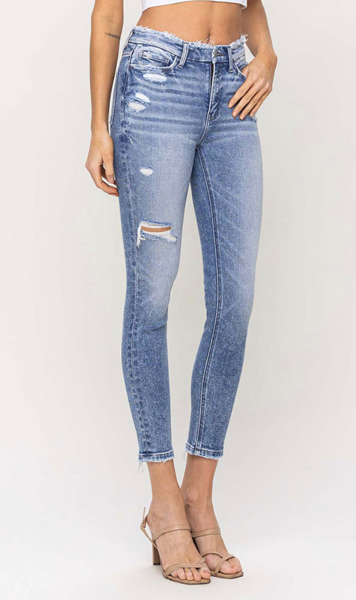 Flying Monkey High Rise Crop Skinny