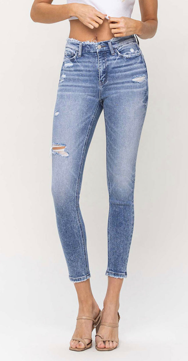 Flying Monkey High Rise Crop Skinny