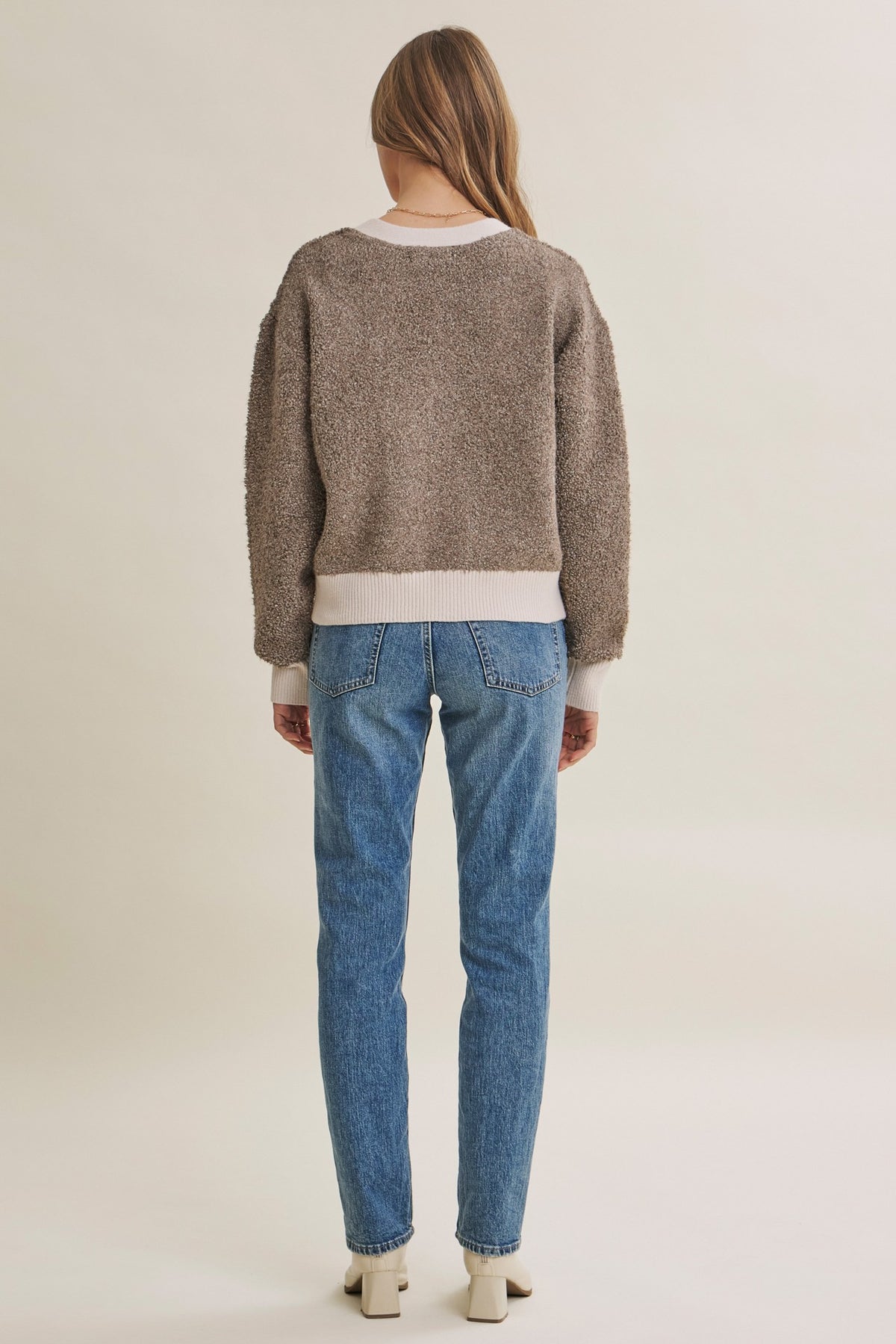 The Sutton Contrast Trim Cardigan