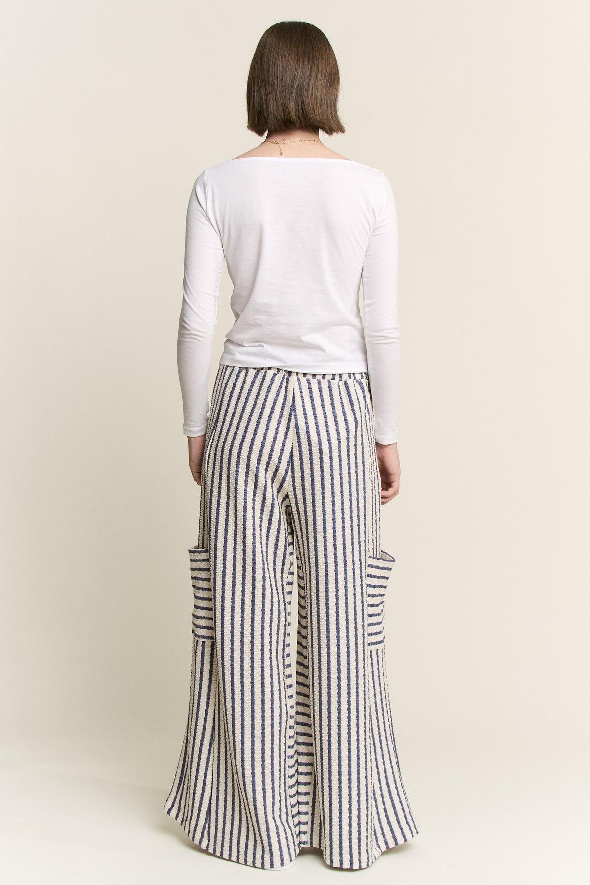 The Boardwalk Breeze Striped Wide Leg Pants