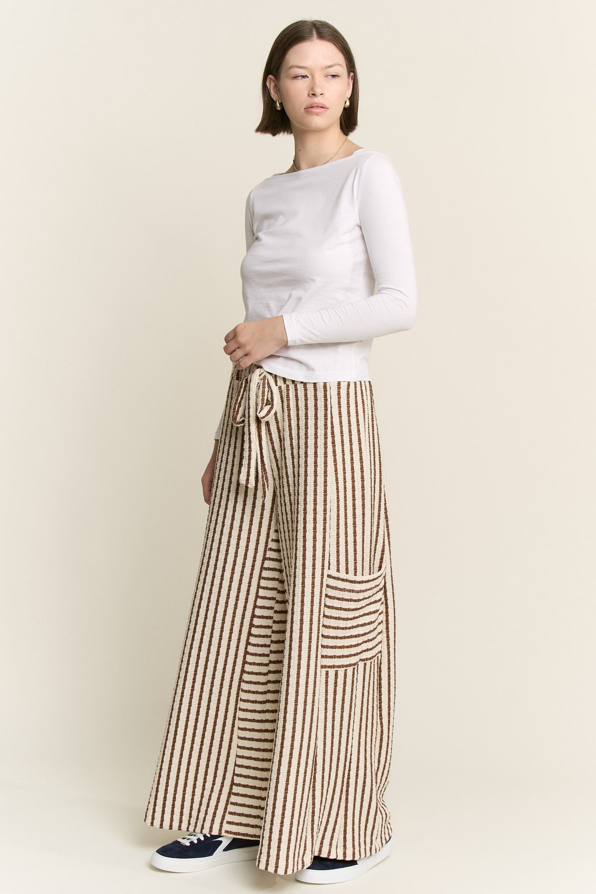 The Boardwalk Breeze Striped Wide Leg Pants