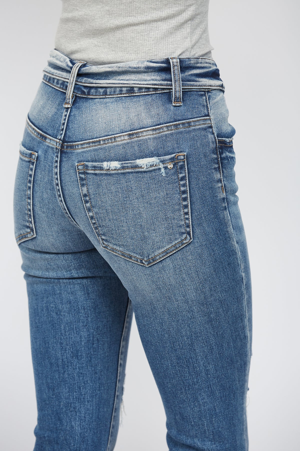 The Monroe Distressed Flare Jeans