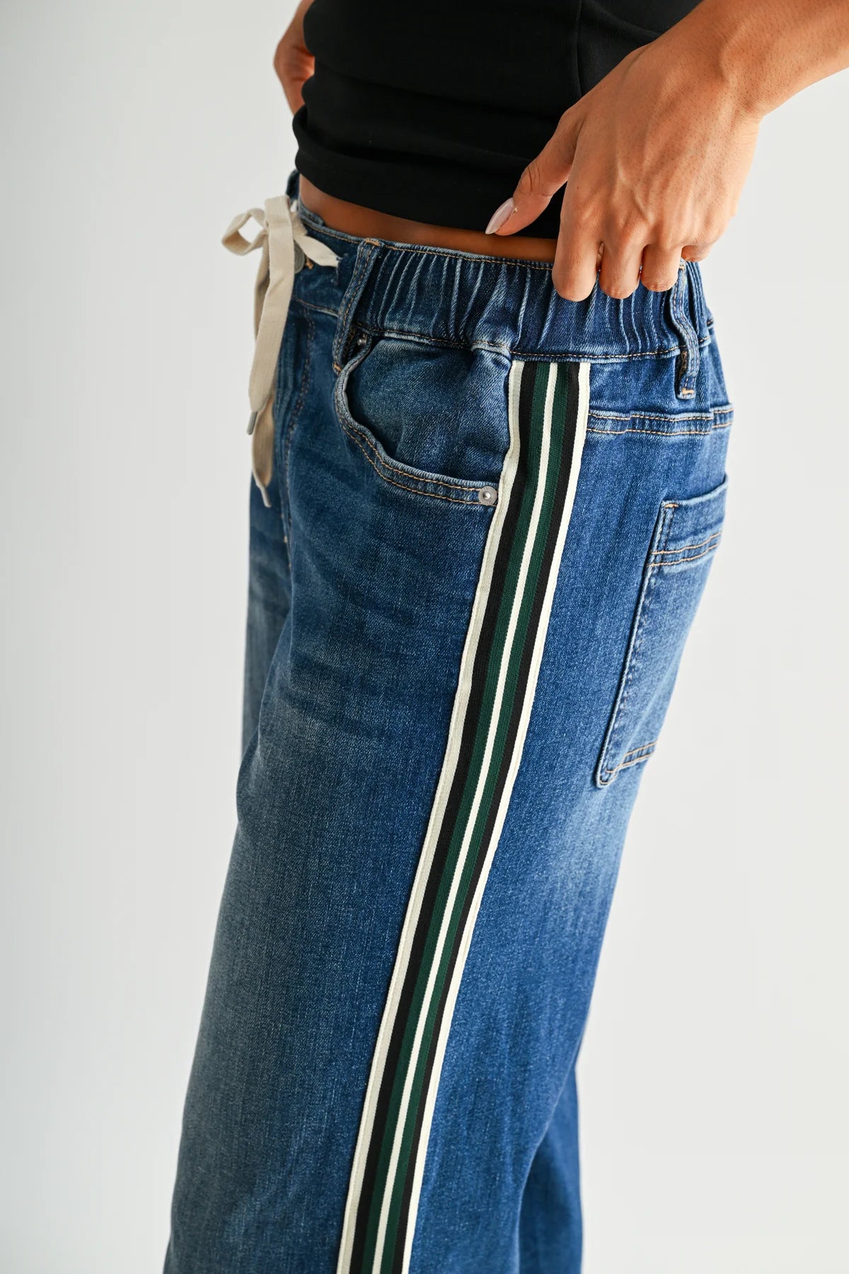 The Sideline High-Rise Wide-Leg Jeans