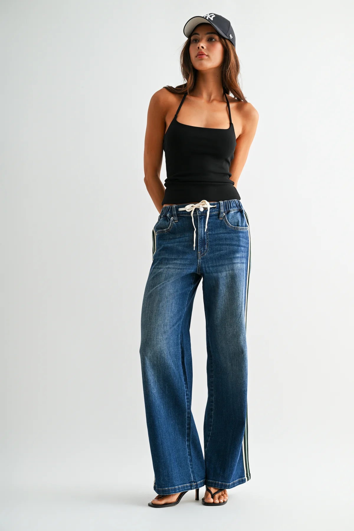 The Sideline High-Rise Wide-Leg Jeans