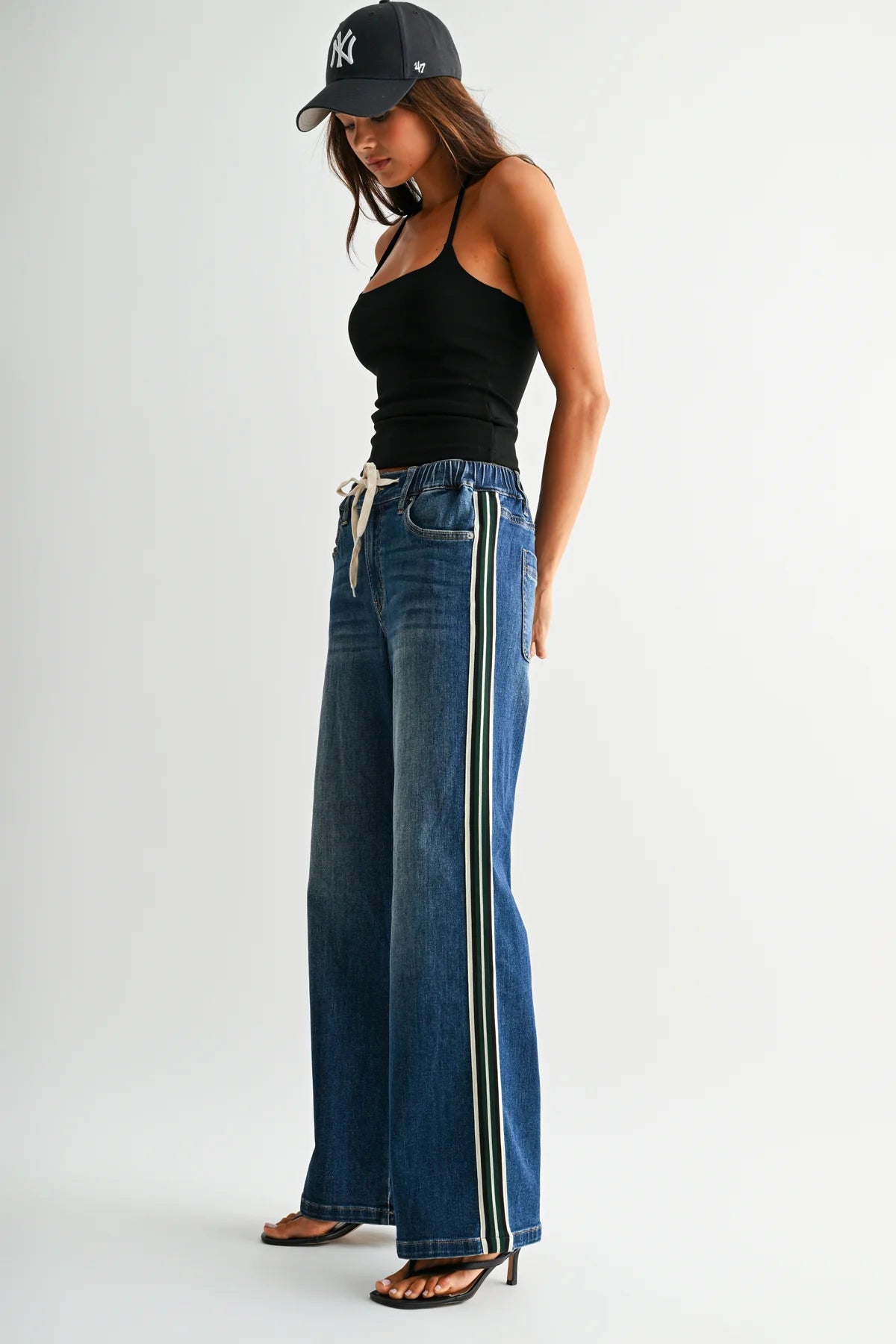 The Sideline High-Rise Wide-Leg Jeans