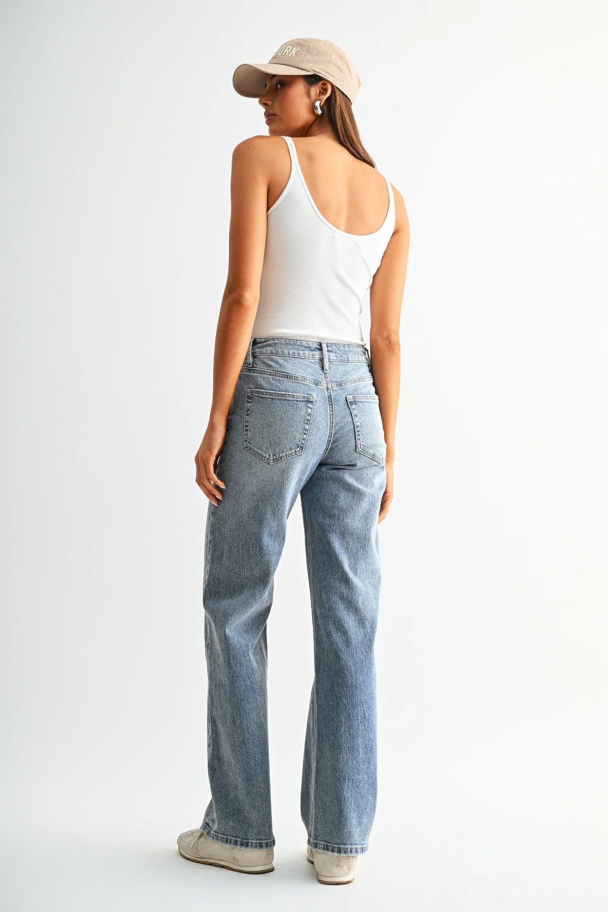 The Everly Mid-Rise Wide Leg Jeans