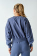 The Off-Duty Mineral Wash Cropped Sweatshirt