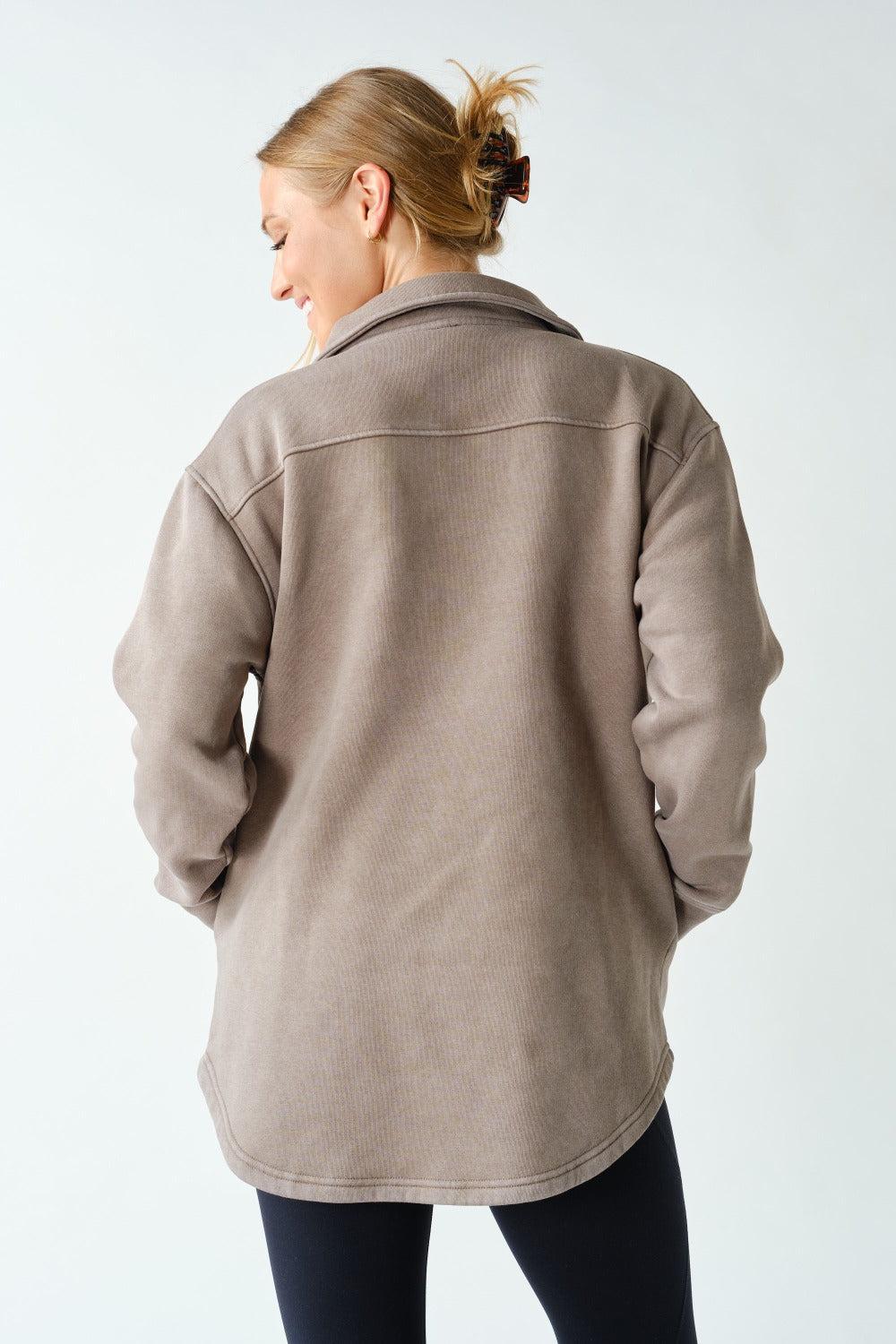 The Everly Mineral Wash Shacket