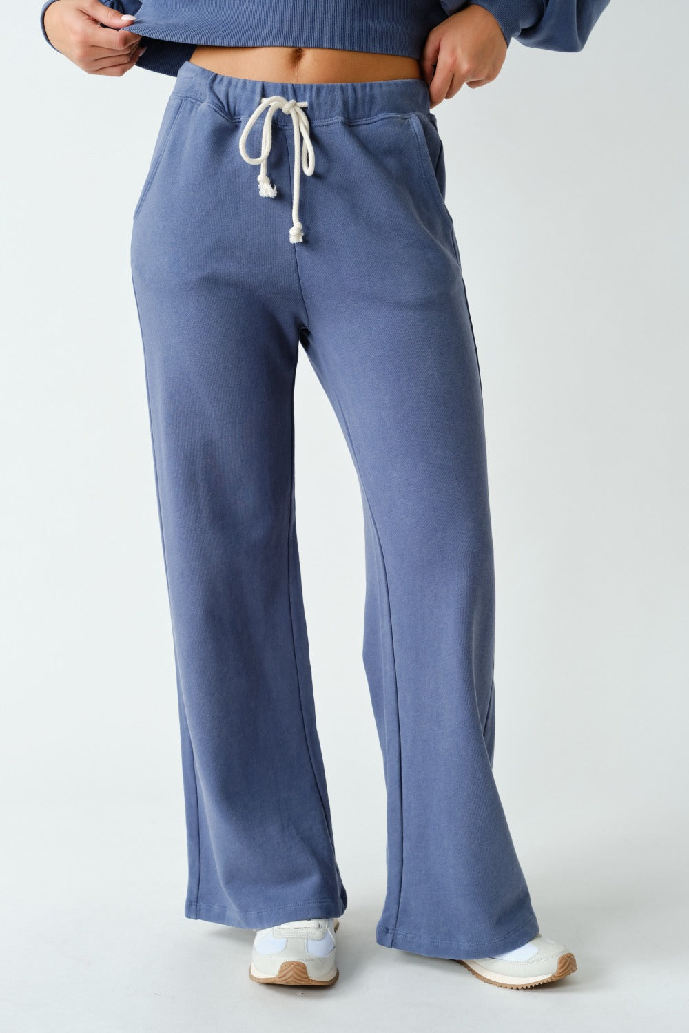 The Off-Duty Mineral Wash Wide-Leg Sweatpants