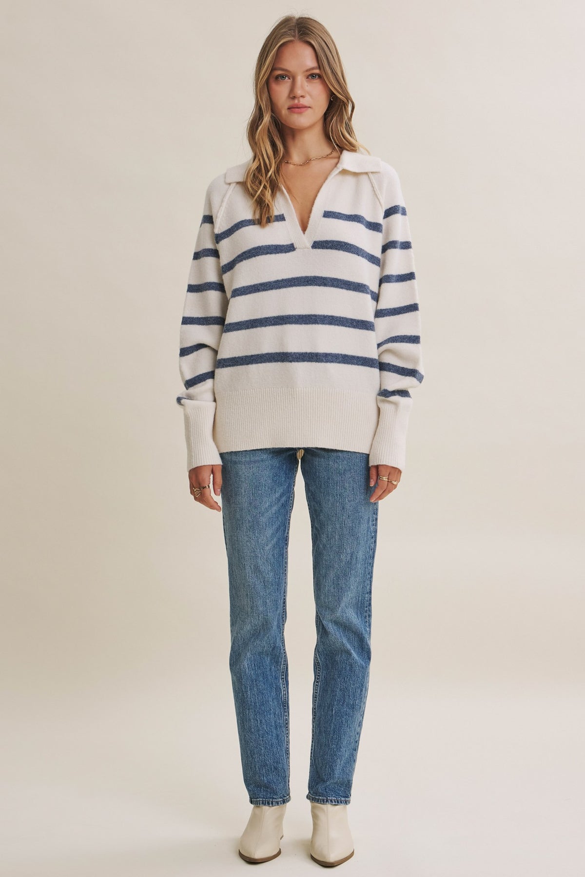 The Coastal Muse Striped Sweater