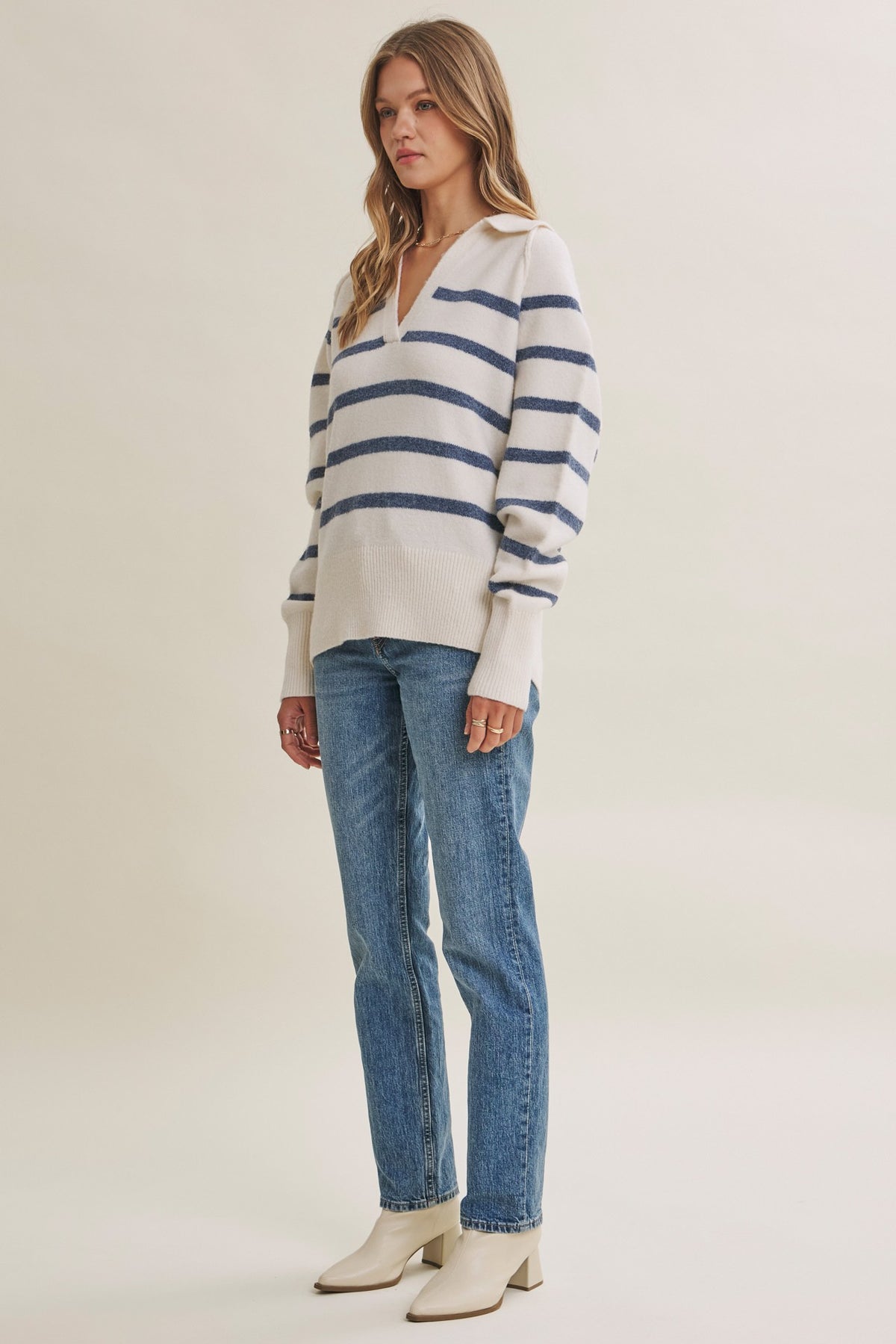 The Coastal Muse Striped Sweater
