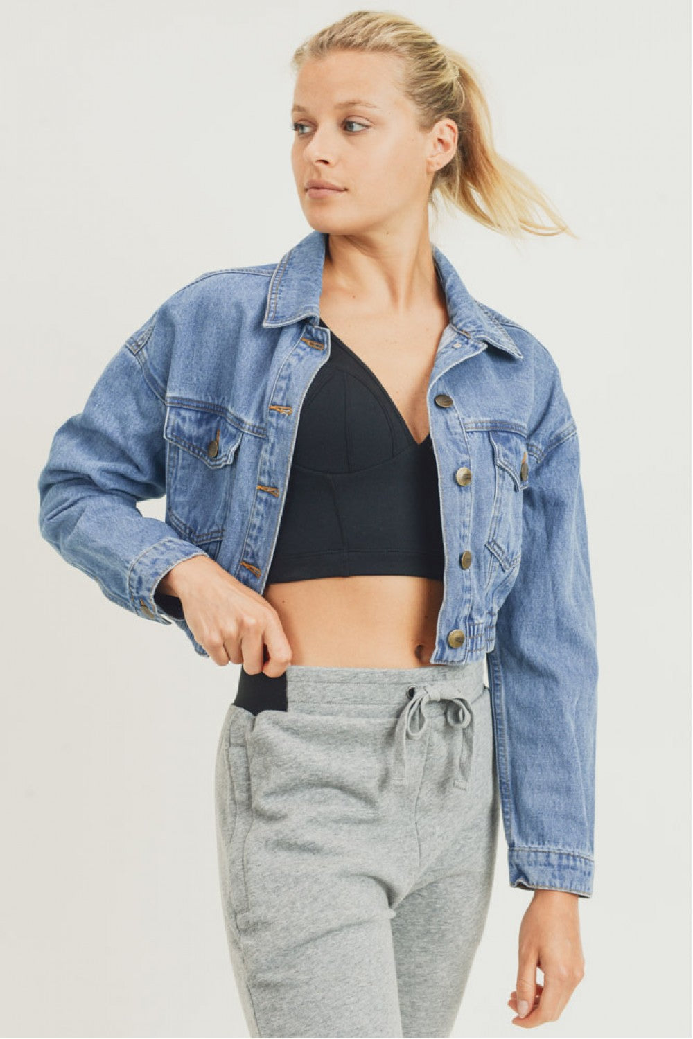 Cropped Denim Jacket