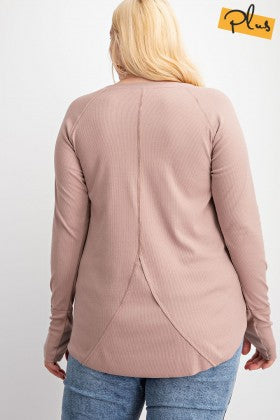 Curvy Lazy Days Long Sleeve Top