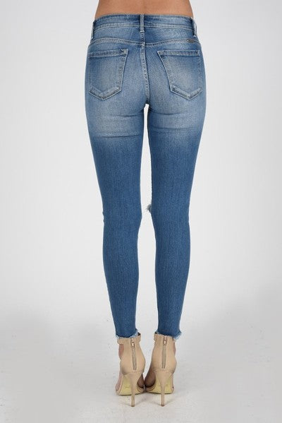 Kancan Gemma Mid Rise R&B Ankle Skinny