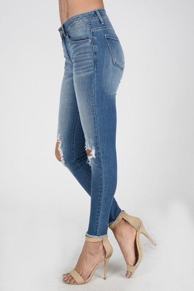 Kancan Gemma Mid Rise R&B Ankle Skinny