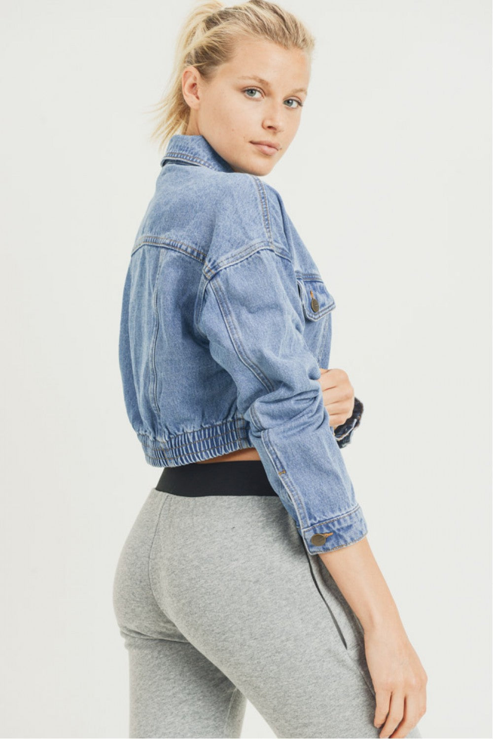 Cropped Denim Jacket