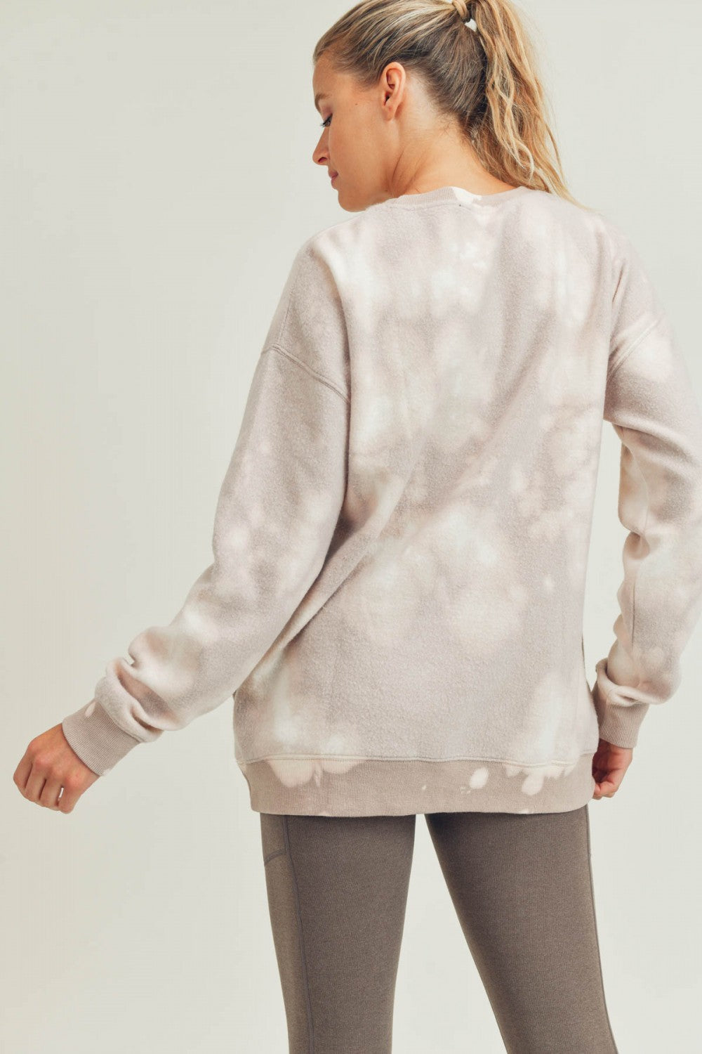 Fuzzy Tie-Dye Reverse Pullover