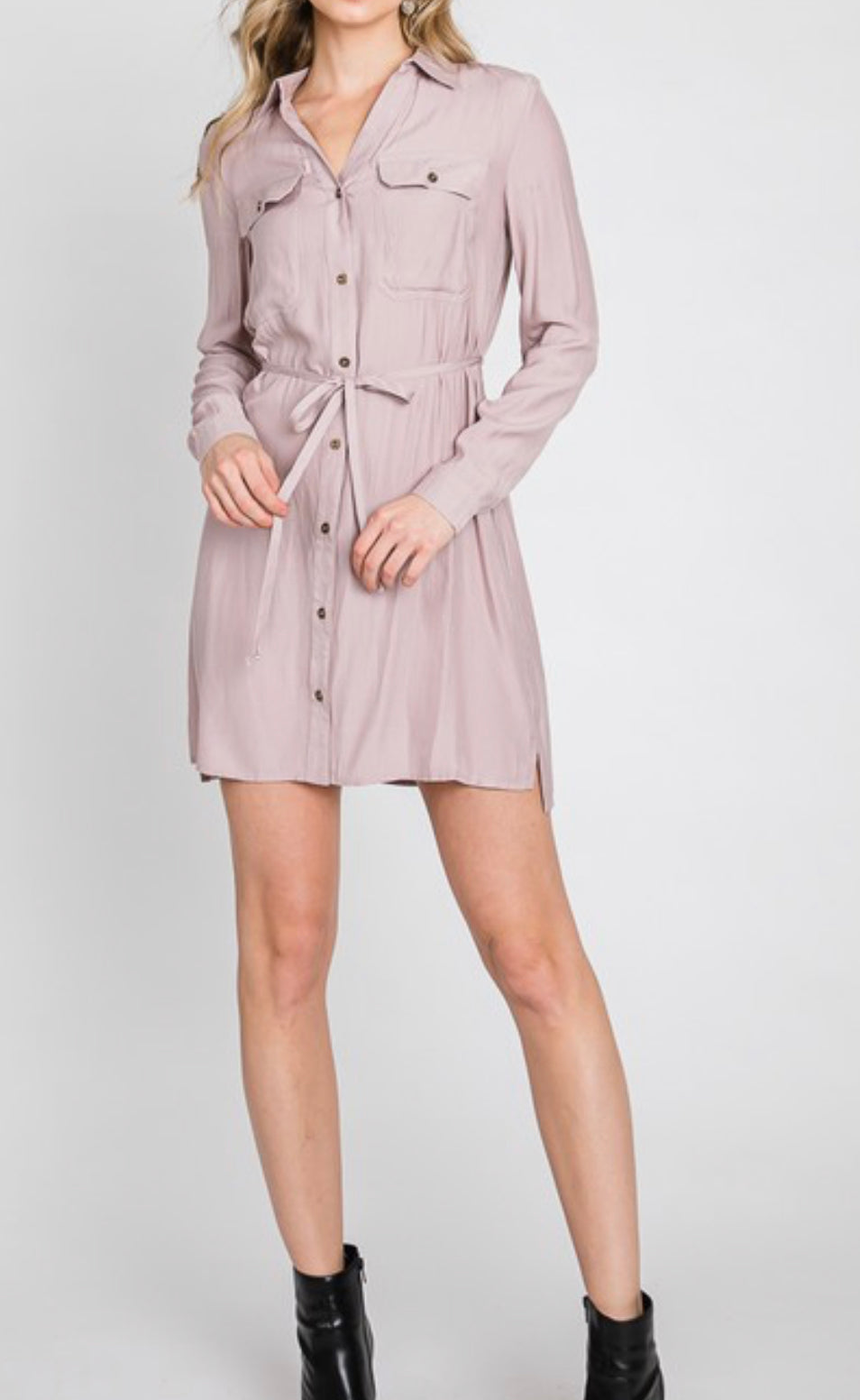 BOYFRIEND BELTED BLAZER DRESS