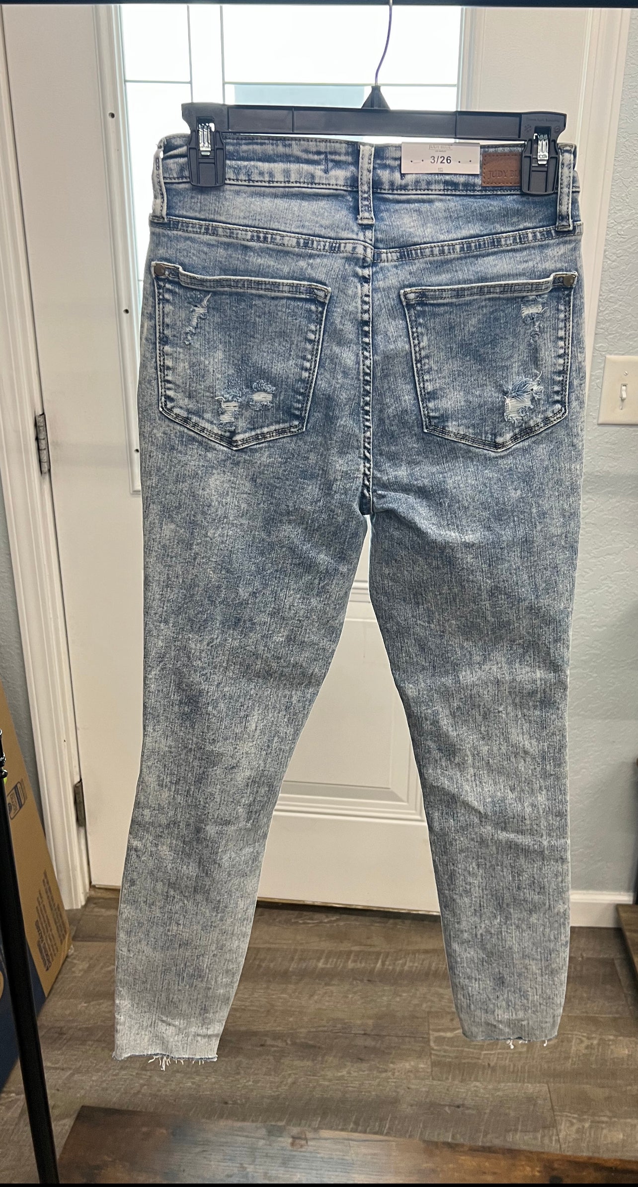 Kancan High Waist Acid Washed Skinny's