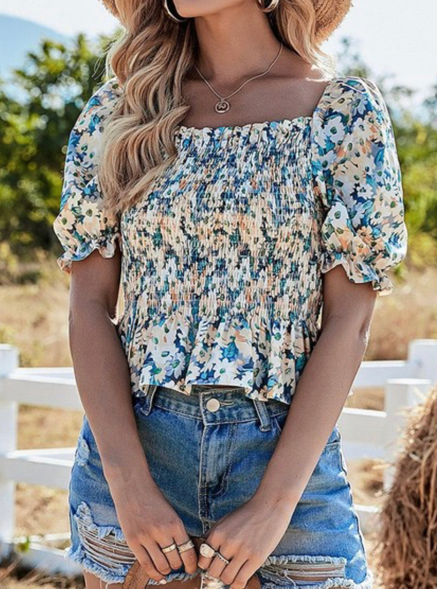 floral crop top