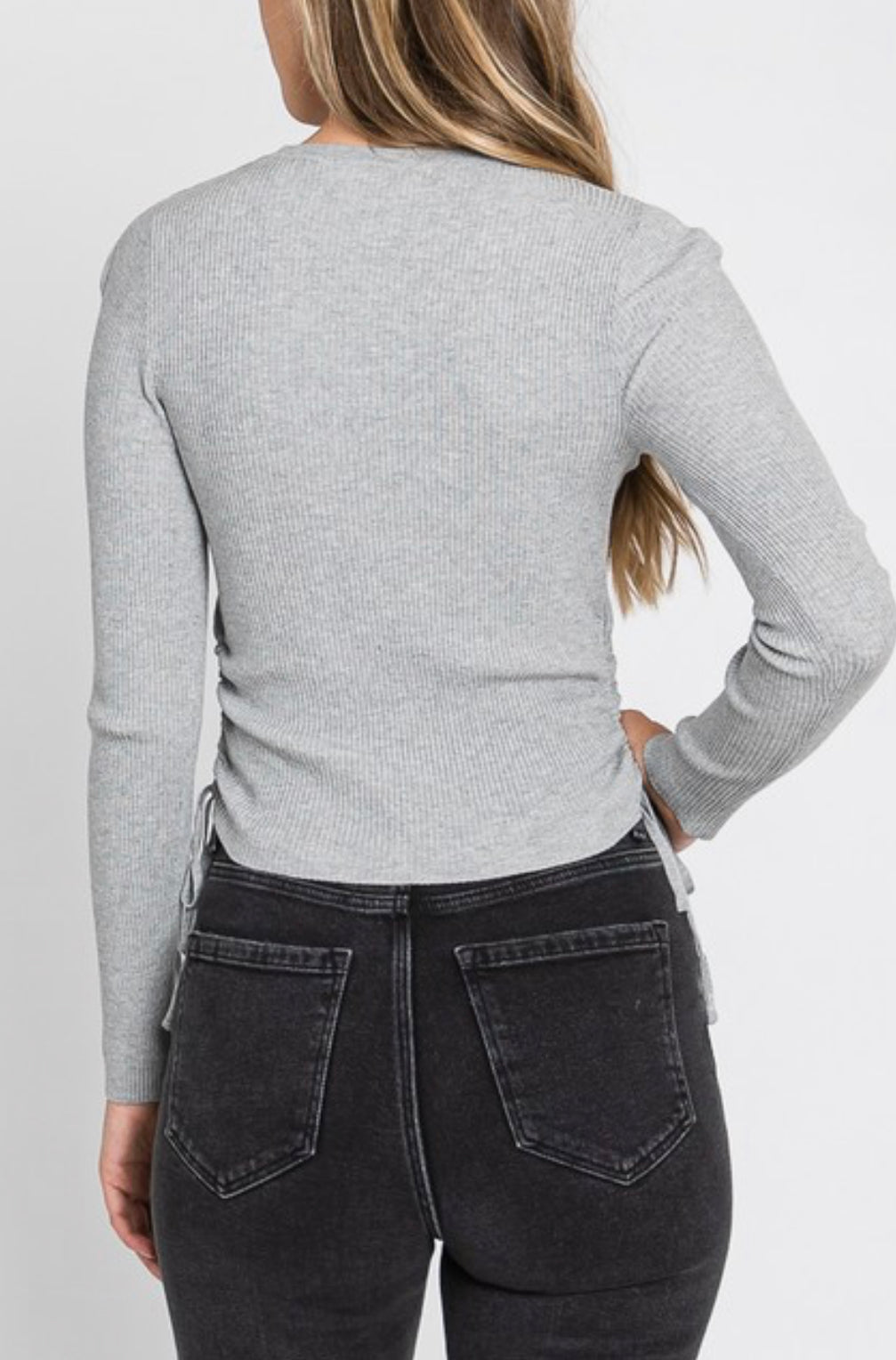 SIDE RUCHE SWEATER