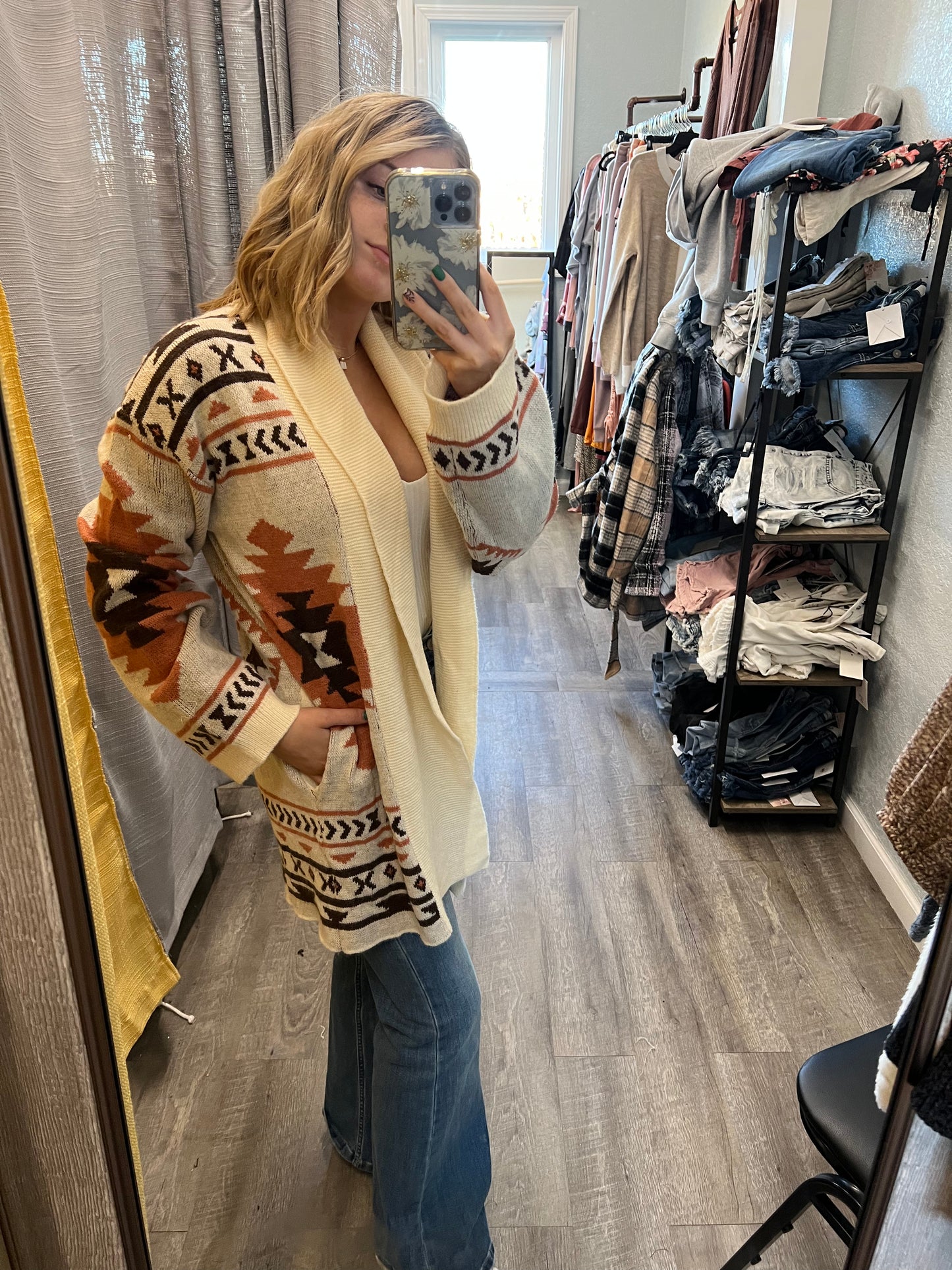 Aztec pocket Cardi