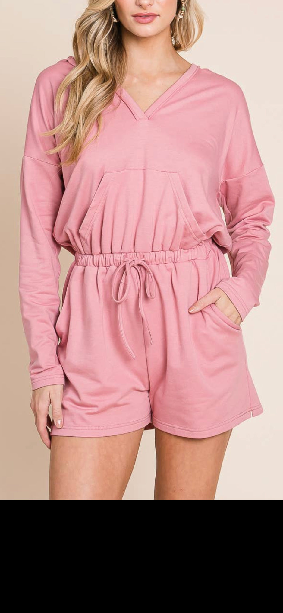 Long sleeve hood romper