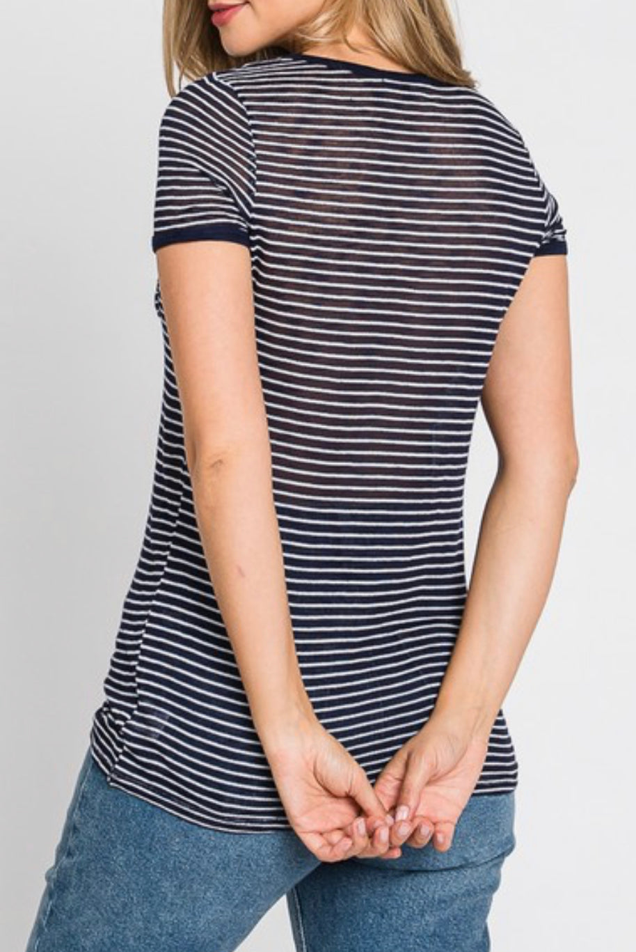 STRIPED SHORT-SLEEVE TEE