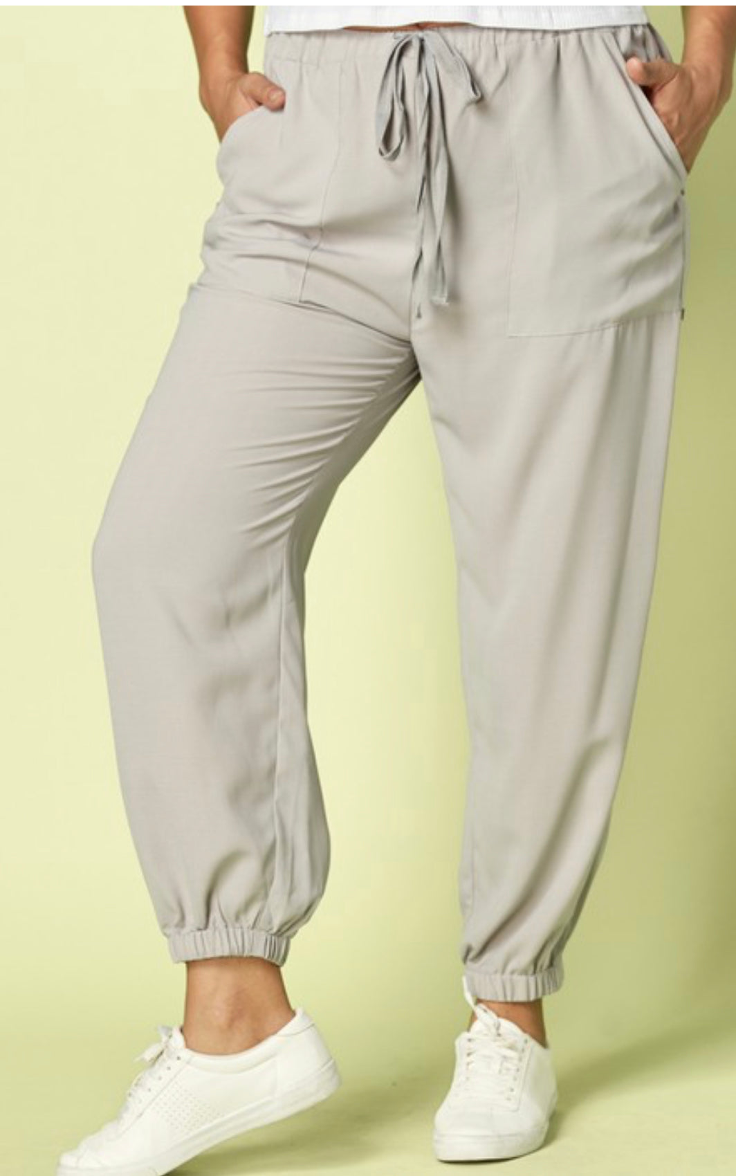 Curvy Leisure Pants W/Side Button