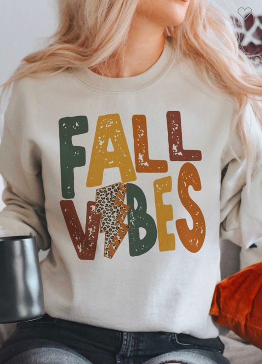 Leopard Lightning Fall Vibes Sweatshirt