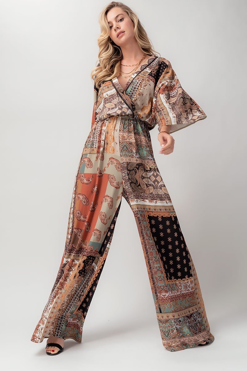 Paisley Patchwork Jumpsuit