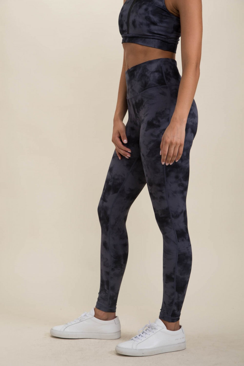 tie dye high waist leggings